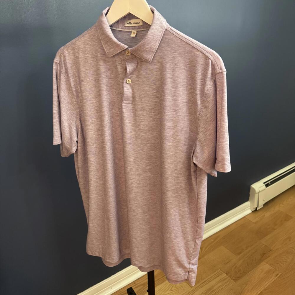 Peter Millar, Lavender Golf Polo, Mens Medium